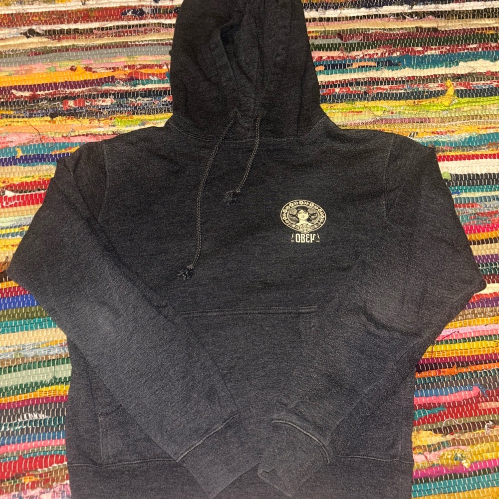 Obey Black Sweatshirt Classic Pullover Hoodie